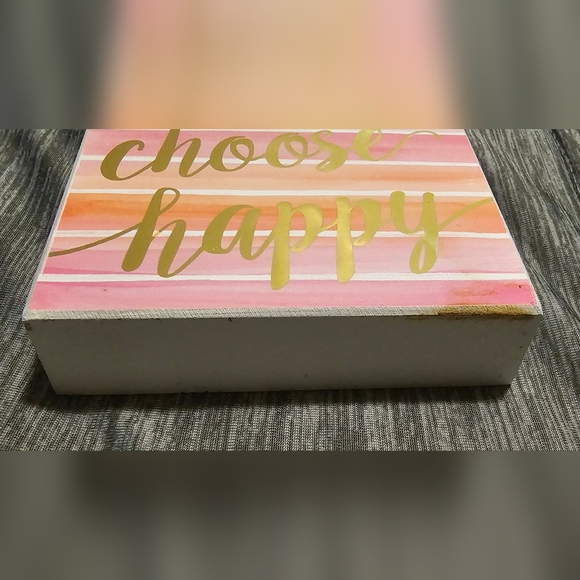 Choose Happy Decorative Sign - Picture 2 of 3